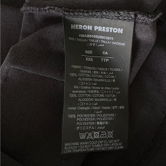 Heron Preston “Style” Black Long Sleeve Turtle Neck Tee - Picture 8 of 16